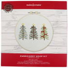 Festive Christmas Tree Embroidery Hoop Kit image number 1