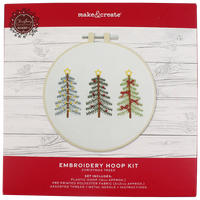 Festive Christmas Tree Embroidery Hoop Kit