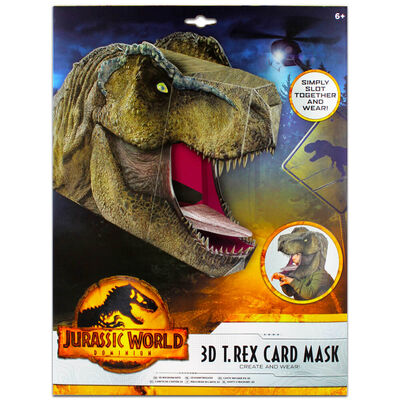 Jurassic World Dominion 3D T-Rex Card Mask image number 1