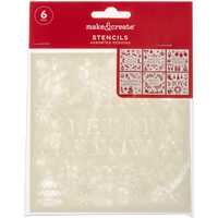 Christmas Stencils: Pack of 6