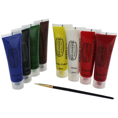 Complete Acrylic Paint and Brush Set | The Works I already bought a brush set and going to start acrylic painting soon.