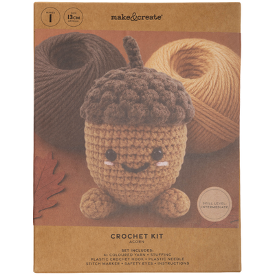 Make Your Own Acorn Crochet Kit image number 1
