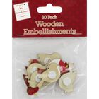 Wooden Robin Embellishments: Pack of 10 image number 1