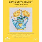 Mini Cross Stitch Kit: Flowers in a Teapot image number 1