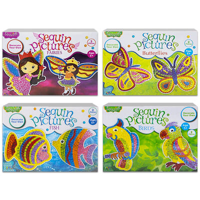 Make Your Own Sequin Art Kit: Assorted image number 2