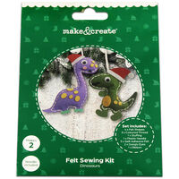 Christmas Felt Sewing Kit: Dinosaur