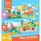Travel Adventures 4-in-1 Jigsaw Puzzle Boxset image number 1
