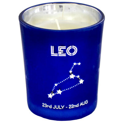 Zodiac Collection Leo Fresh Vanilla Candle image number 2
