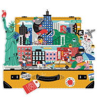 The City That Never Sleeps 750 Piece Shaped Jigsaw Puzzle
