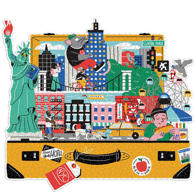 The City That Never Sleeps 750 Piece Shaped Jigsaw Puzzle image number 2