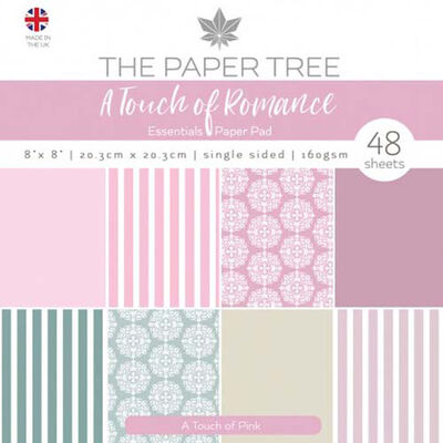 A Touch Of Romance Pink Essentials Paper Pad - 8x8 Inch image number 1