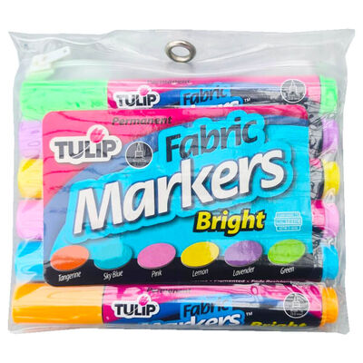 Tulip Bright Fabric Markers: Pack of 6 image number 1