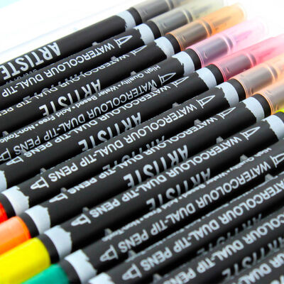 West Design Art Watercolour Dual Tip Pens: Pack of 12 image number 3