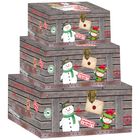 Santa's Workshop Christmas Boxes: Pack Of 3 image number 1