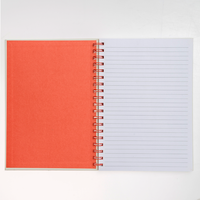 B5 Wiro Blue Flower Notebook