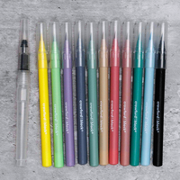 Crawford & Black Watercolour Pastel Brush Pens: Pack of 12