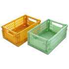 Green and Yellow Foldable Storage Crates: Pack of 2 image number 3