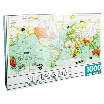 Vintage Map 1000 Piece Jigsaw Puzzle image number 1