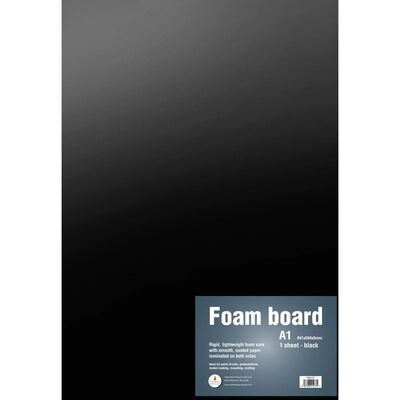 A1 Black Foamboard Sheet image number 1