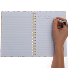 A5 Wiro Pink Flower Notebook image number 3