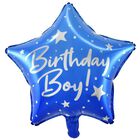 18 Inch Birthday Boy Star Helium Balloon image number 1