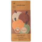 Make Your Own Crochet Pumpkin Coasters Kit image number 1