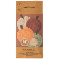 Make Your Own Crochet Pumpkin Coasters Kit