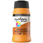 System 3 Acrylic Paint: Cadmium Orange Light Hue 500ml image number 1
