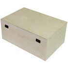 Rectangle Natural Wooden Box: 30 x 20 x 13cm image number 3