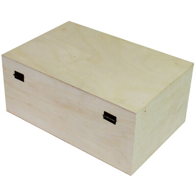 Extra Large Rectangle Wooden Box: 35 x 25 x 17cm image number 3