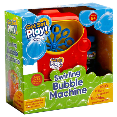 PlayWorks Get Set Play! Bubble Machine and 1L Solution Bundle: Assorted image number 3