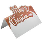 Rose Gold Foil Merry Christmas Place Cards - 10 Pack image number 2