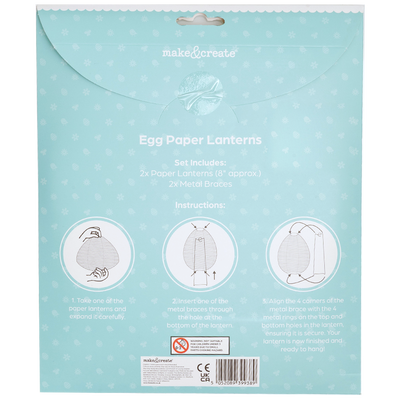 Easter Egg Paper Lantern: Pack of 2 image number 4