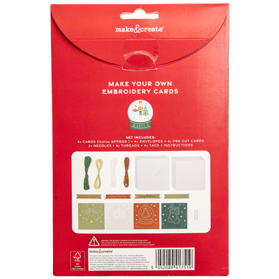 Make Your Own Embroidery Cards: Pack of 4 image number 3
