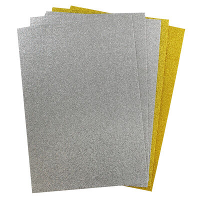 A4 Metallic Glitter Felt Multipack - 5 Sheets image number 2