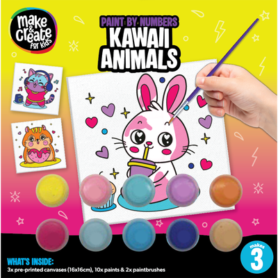 Paint by Numbers: Kawaii Animals image number 1