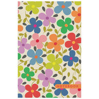 A5 Casebound Colourful Flowers Notebook