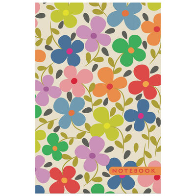 A5 Casebound Colourful Flowers Notebook image number 1