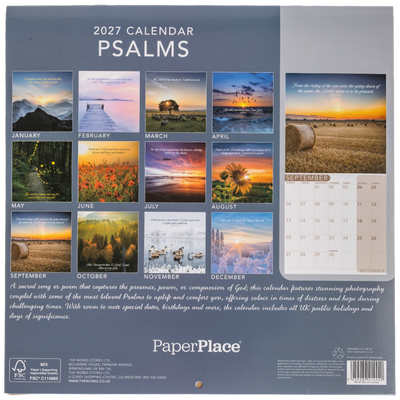 Psalms Square Calendar and A5 Diary Set 2027 image number 3