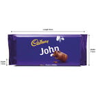 Cadbury Dairy Milk Chocolate Bar 110g - John image number 3