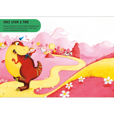 The Dinosaur that Pooped Stories!: Sticker Activity Book image number 2