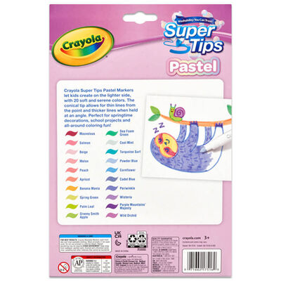 Crayola Pastel Super Tips: Pack of 20 image number 3