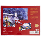 Christmas Village Advent Calendar 768 Piece Jigsaw Puzzle image number 2