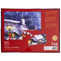 Christmas Village Advent Calendar 768 Piece Jigsaw Puzzle