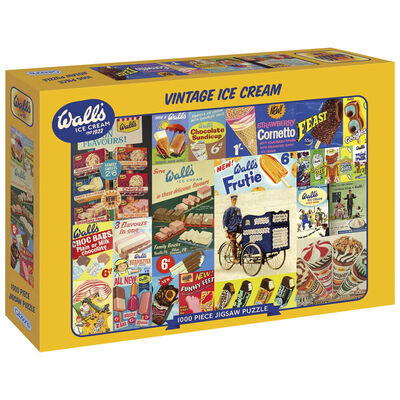 Gibsons Vintage Wall's Ice Cream 1000 Piece Jigsaw Puzzle image number 1