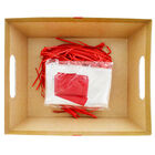 Red Bow Cardboard Gift Hamper Kit image number 3