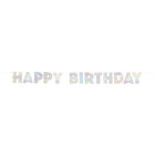 Iridescent Happy Birthday Letter Banner image number 2