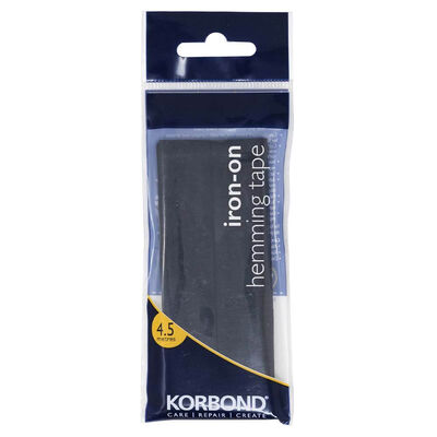 Korbond Hemming Tape 4.5m: Black image number 1