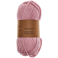 Super Soft Chunky Acrylic Yarn: Dusty Pink 200g