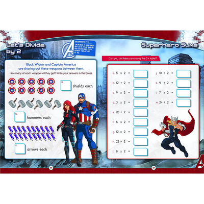 Disney Learning Marvel Avengers: Times Tables 5+ image number 2